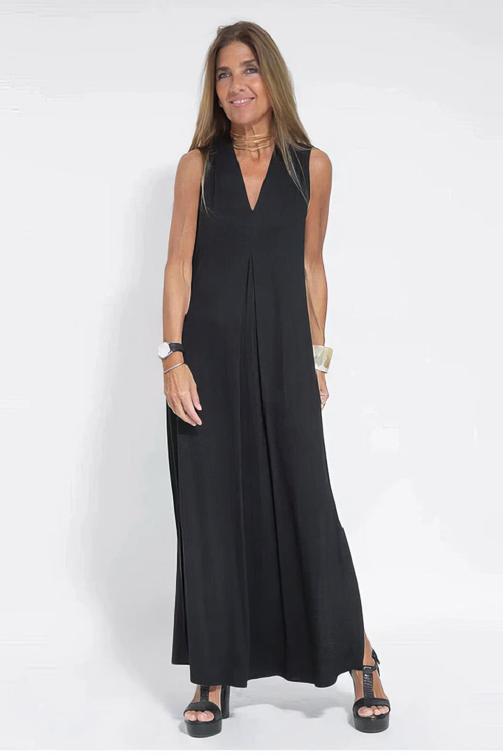 Lumina Elegant Long Dress with Matching Cardigan Included